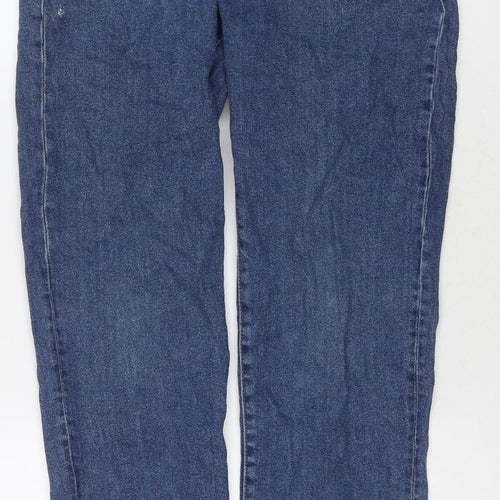 H&M Mens Blue Cotton Straight Jeans Size 30 in L30 in Regular Zip