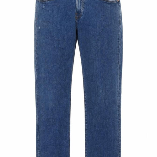 H&M Mens Blue Cotton Straight Jeans Size 30 in L30 in Regular Zip
