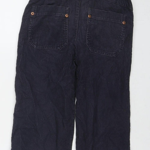 Logon Boys Blue Cotton Chino Trousers Size 4 Years Regular Zip