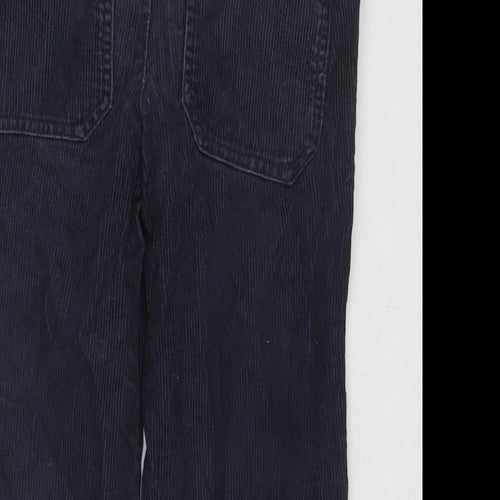 Logon Boys Blue Cotton Chino Trousers Size 4 Years Regular Zip
