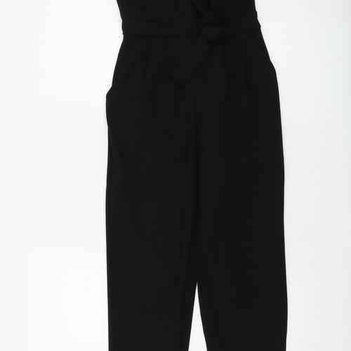 Outrageous Womens Black Polyester Jumpsuit One-Piece Size 6 Zip