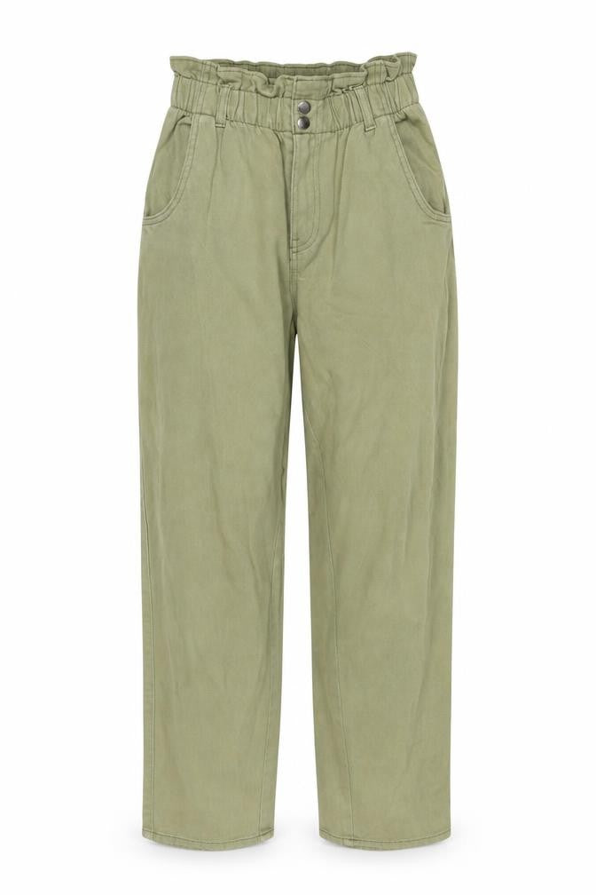 H&M Womens Green Cotton Straight Jeans Size 6 L27 in Regular Button