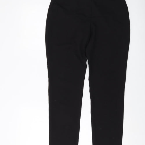 Dorothy Perkins Womens Black Polyester Trousers Size 8 L28 in Regular Hook & Eye