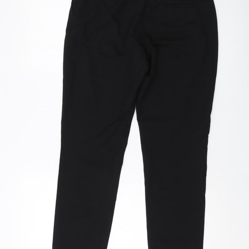 Dorothy Perkins Womens Black Polyester Trousers Size 8 L28 in Regular Hook & Eye