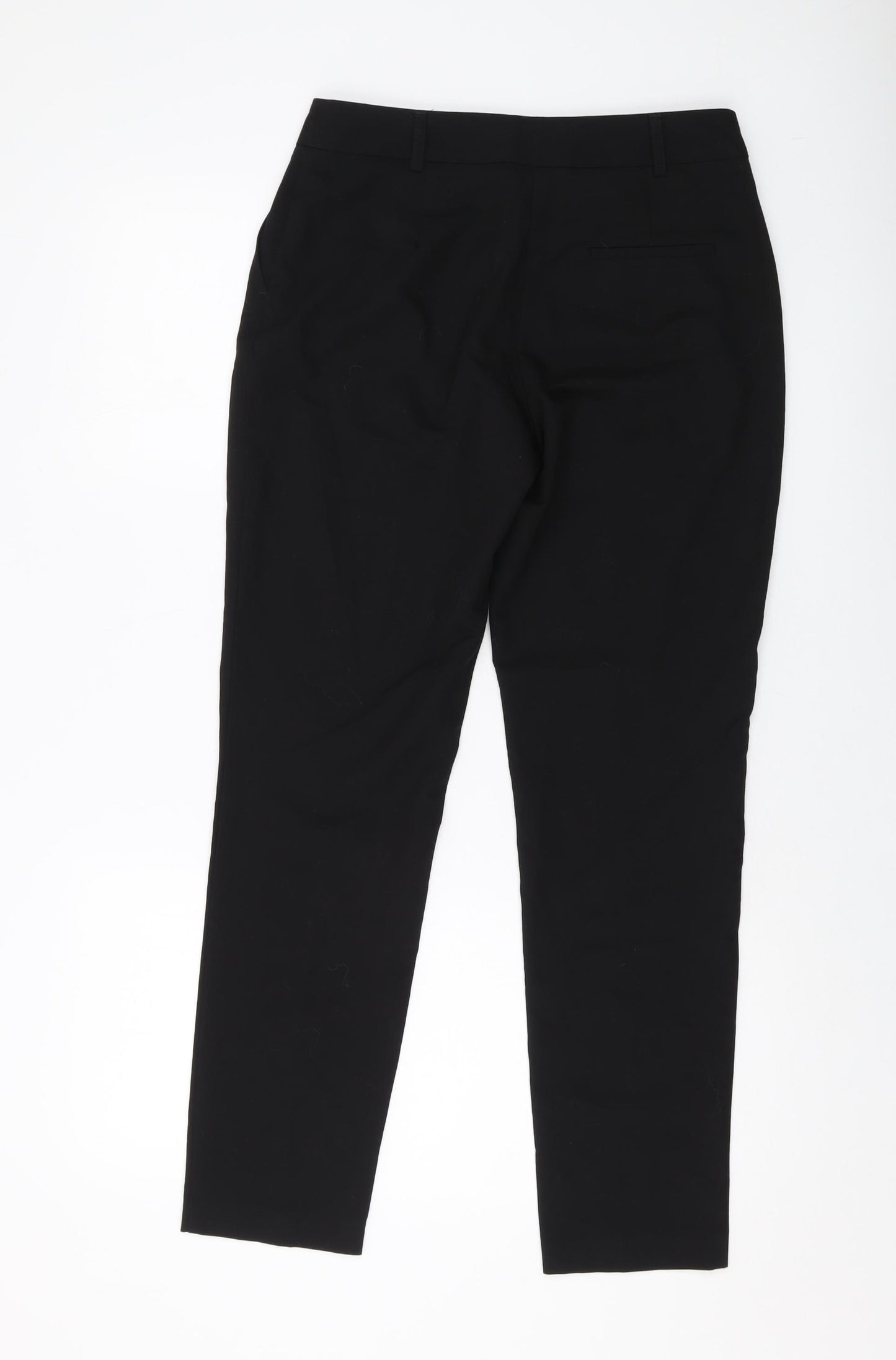 Dorothy Perkins Womens Black Polyester Trousers Size 8 L28 in Regular Hook & Eye