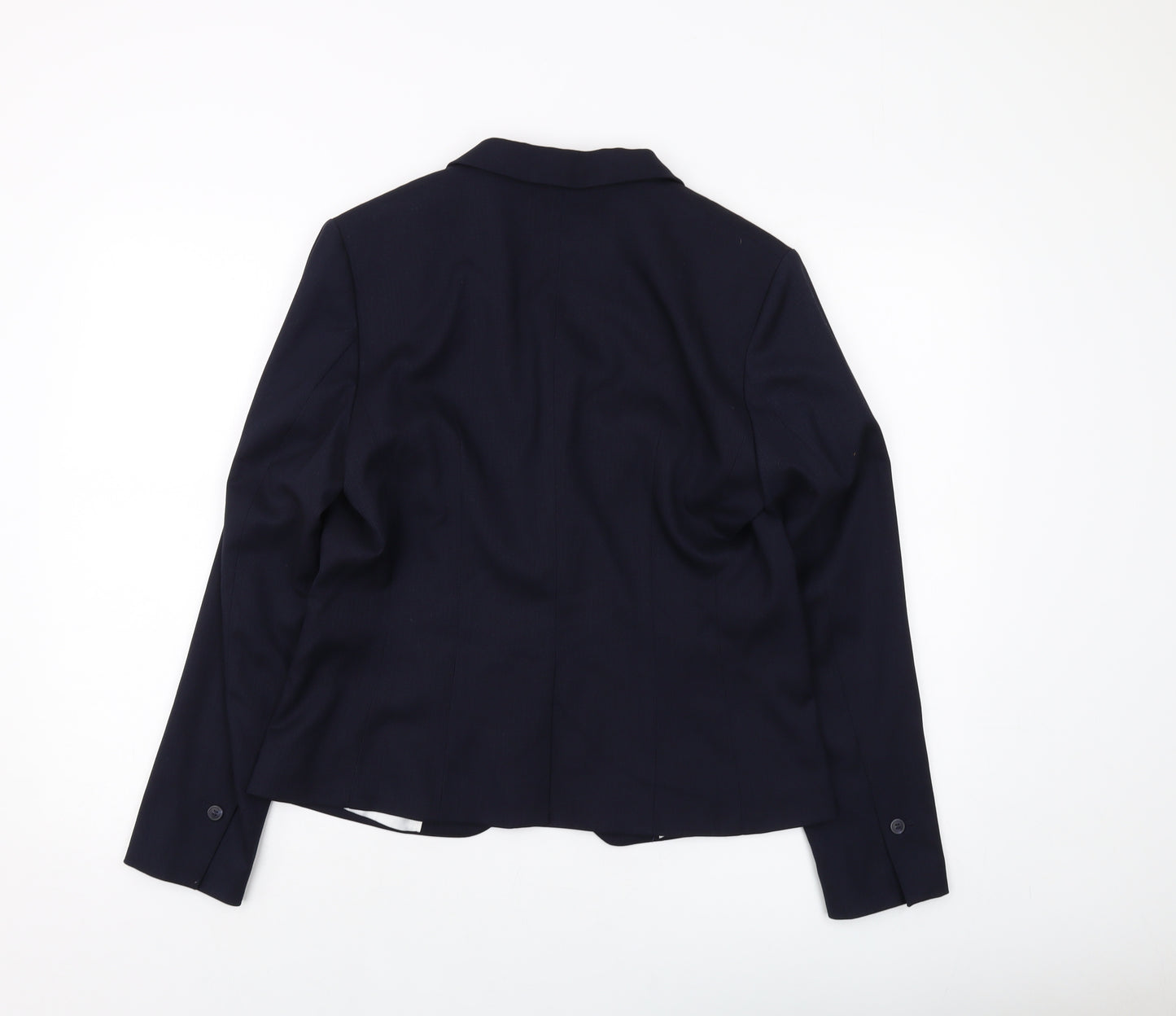 H&M Womens Blue Jacket Size 14 Button