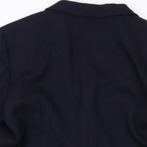 H&M Womens Blue Jacket Size 14 Button