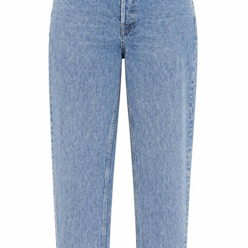 Dr Denim Womens Blue Cotton Mom Jeans Size 30 in L30 in Regular Button