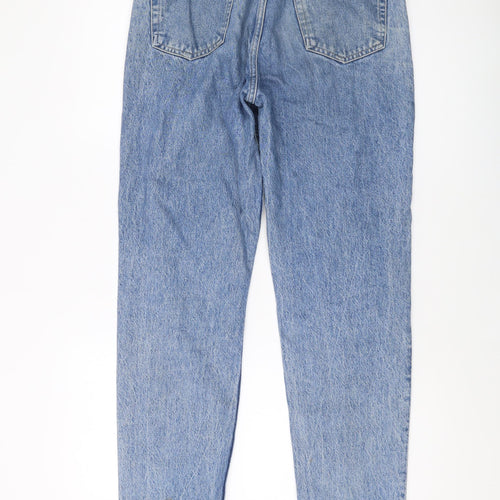 Dr Denim Womens Blue Cotton Mom Jeans Size 30 in L30 in Regular Button