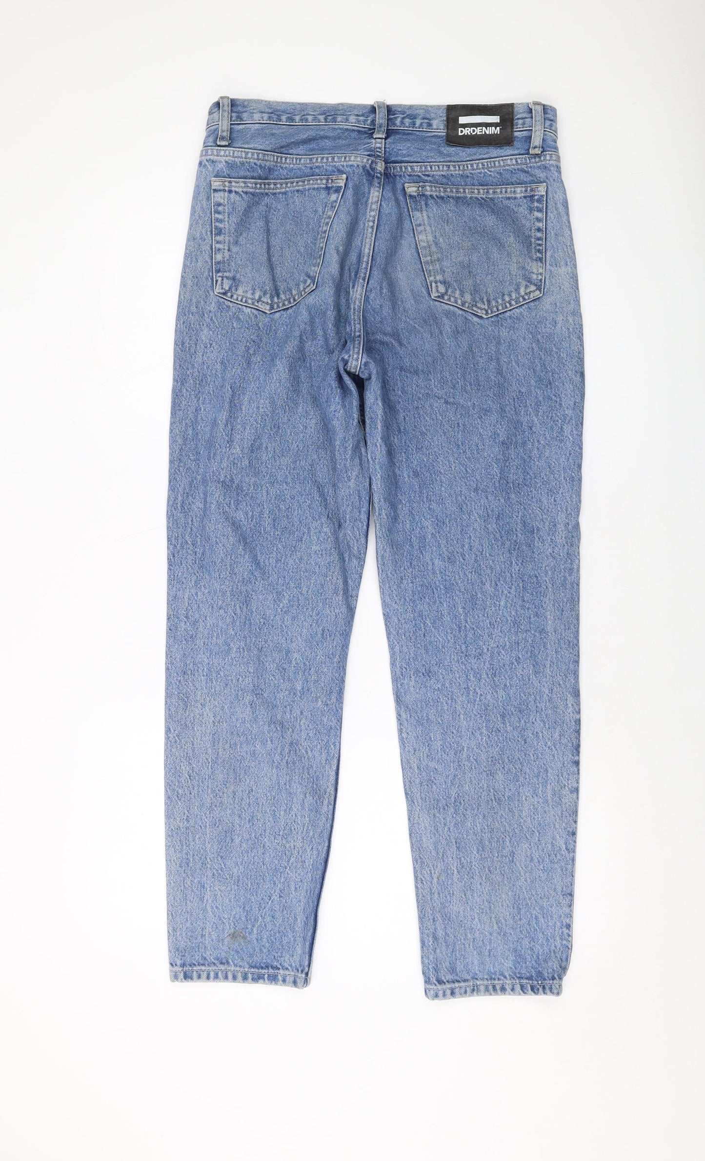 Dr Denim Womens Blue Cotton Mom Jeans Size 30 in L30 in Regular Button