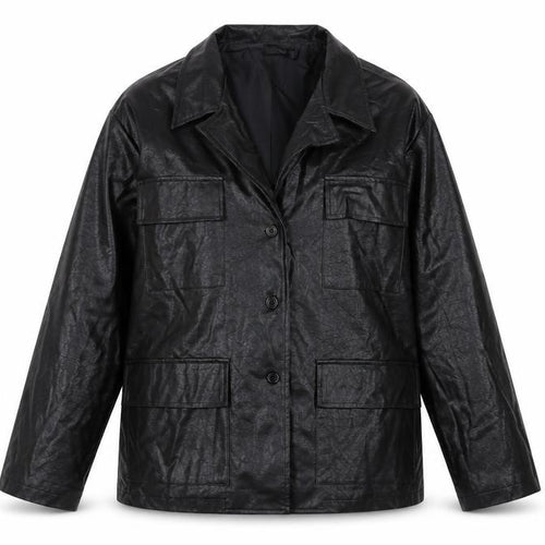 Nasty Gal Womens Black Jacket Size 12 Button