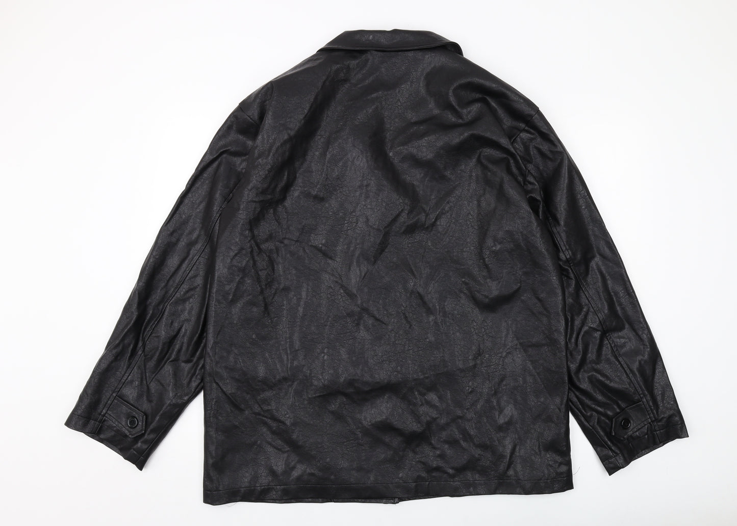 Nasty Gal Womens Black Jacket Size 12 Button