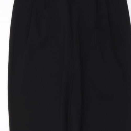 ASOS Womens Black Polyester Trousers Size 8 L25 in Regular