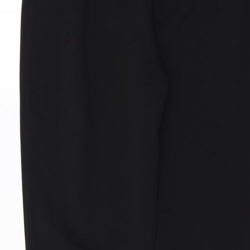 ASOS Womens Black Polyester Trousers Size 8 L25 in Regular