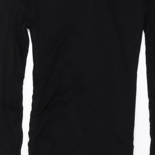 Catherine Malandrino Womens Black Viscose Bodycon Size S V-Neck Pullover
