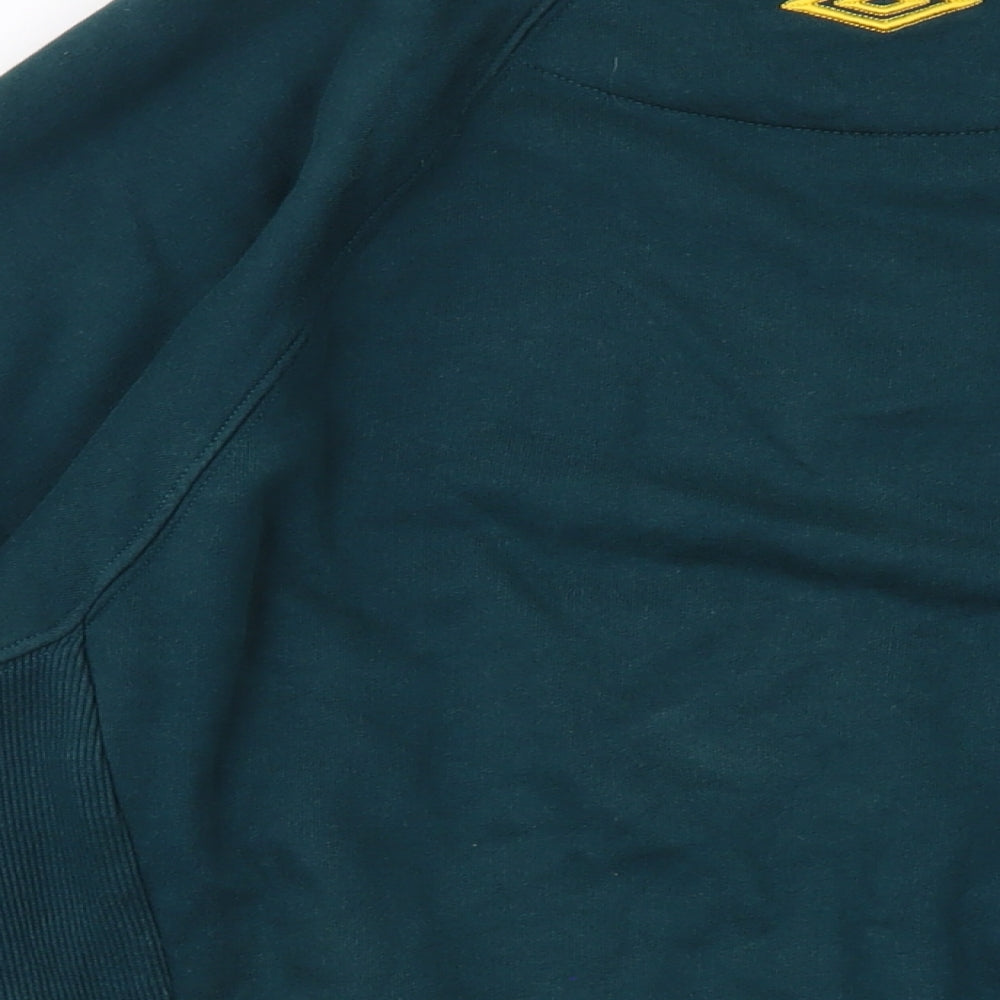 Umbro Mens Green Cotton Pullover Sweatshirt Size 2XL - Vintage