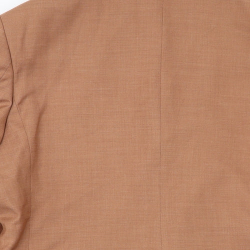 Spital Fields Mens Brown Polyester Jacket Suit Jacket Size 40 Regular