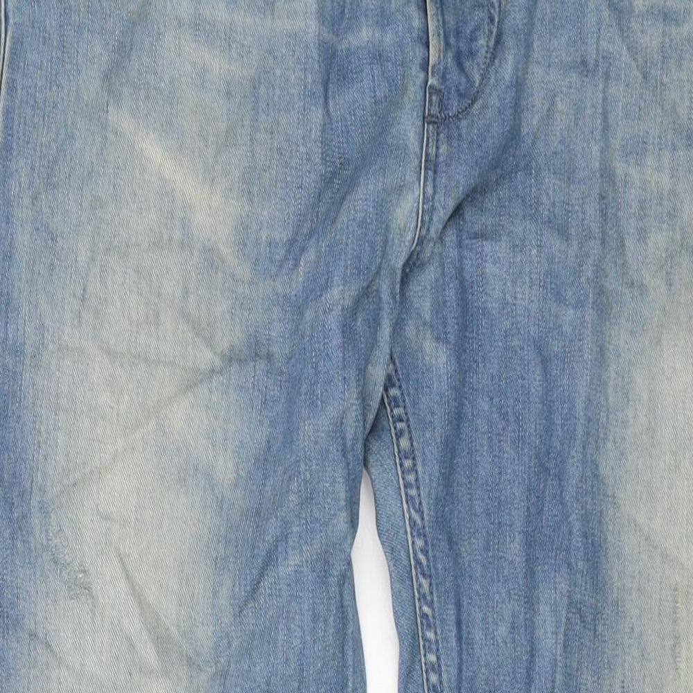 Diesel Mens Blue Cotton Straight Jeans Size 34 in L32 in Regular Button