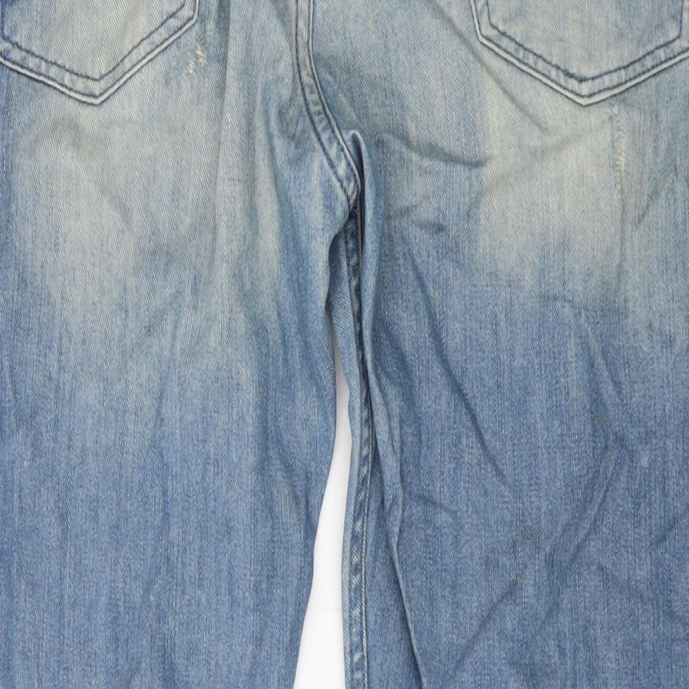 Diesel Mens Blue Cotton Straight Jeans Size 34 in L32 in Regular Button