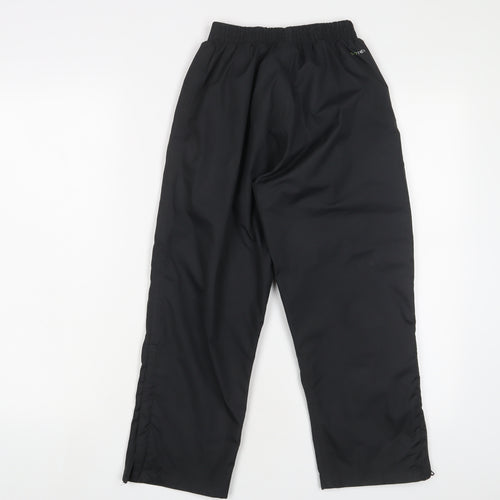 Regatta Boys Black Polyester Rain Trousers Trousers Size 7-8 Years L21 in Regular Pullover