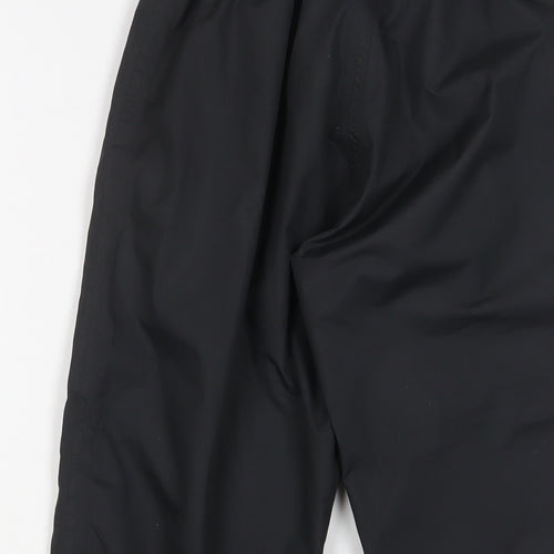 Regatta Boys Black Polyester Rain Trousers Trousers Size 7-8 Years L21 in Regular Pullover