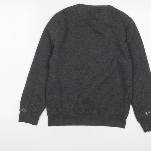 FRIENDS Womens Grey Cotton Pullover Sweatshirt Size 2XS Pullover