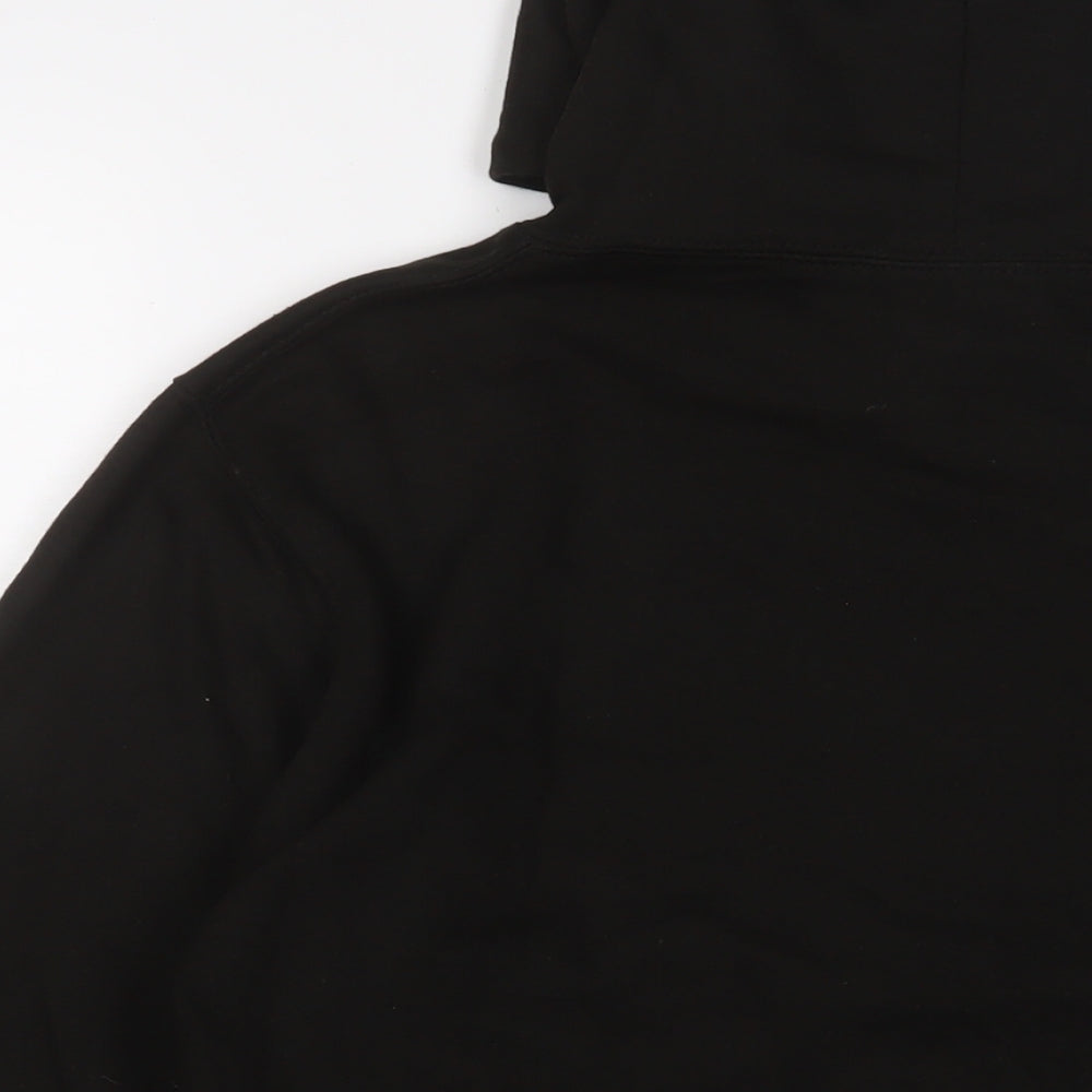UFC Mens Black Cotton Pullover Hoodie Size S