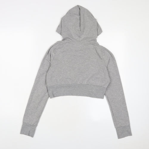 Pure Simple Girls Grey Polyester Pullover Hoodie Size 10 Years Pullover