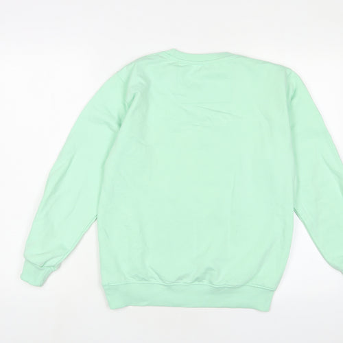 little White lies Womens Green Cotton Pullover Sweatshirt Size XS Pullover - Calm