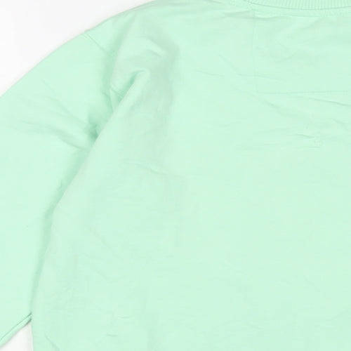 little White lies Womens Green Cotton Pullover Sweatshirt Size XS Pullover - Calm