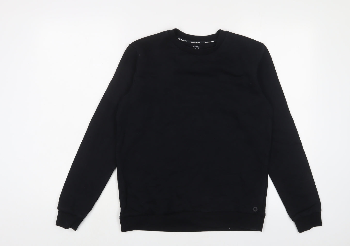 GOODMOVE Boys Black Cotton Pullover Sweatshirt Size 13-14 Years Pullover