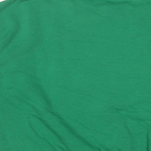 H&M Womens Green Cotton Pullover Sweatshirt Size M Pullover