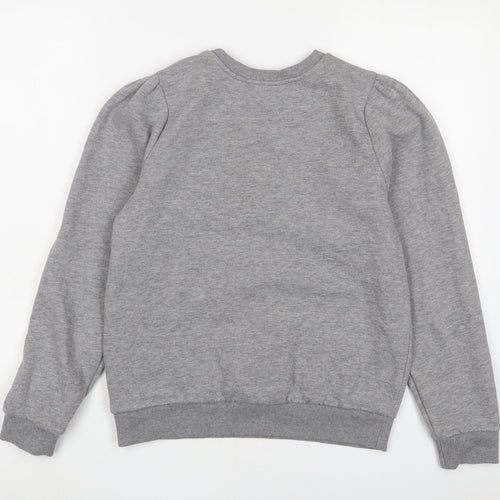 Marks and Spencer Womens Grey Cotton Pullover Sweatshirt Size 10 Pullover
