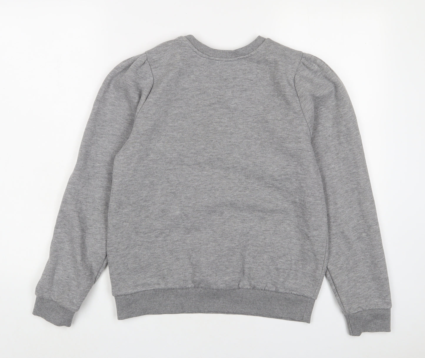 Marks and Spencer Womens Grey Cotton Pullover Sweatshirt Size 10 Pullover