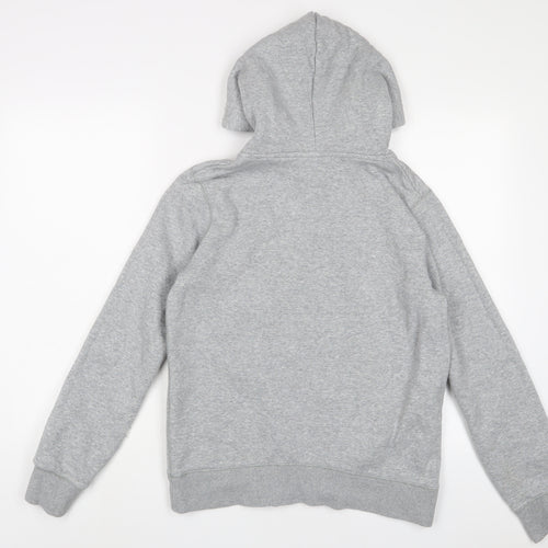 Jack Wills Womens Grey Cotton Pullover Hoodie Size 10 Pullover