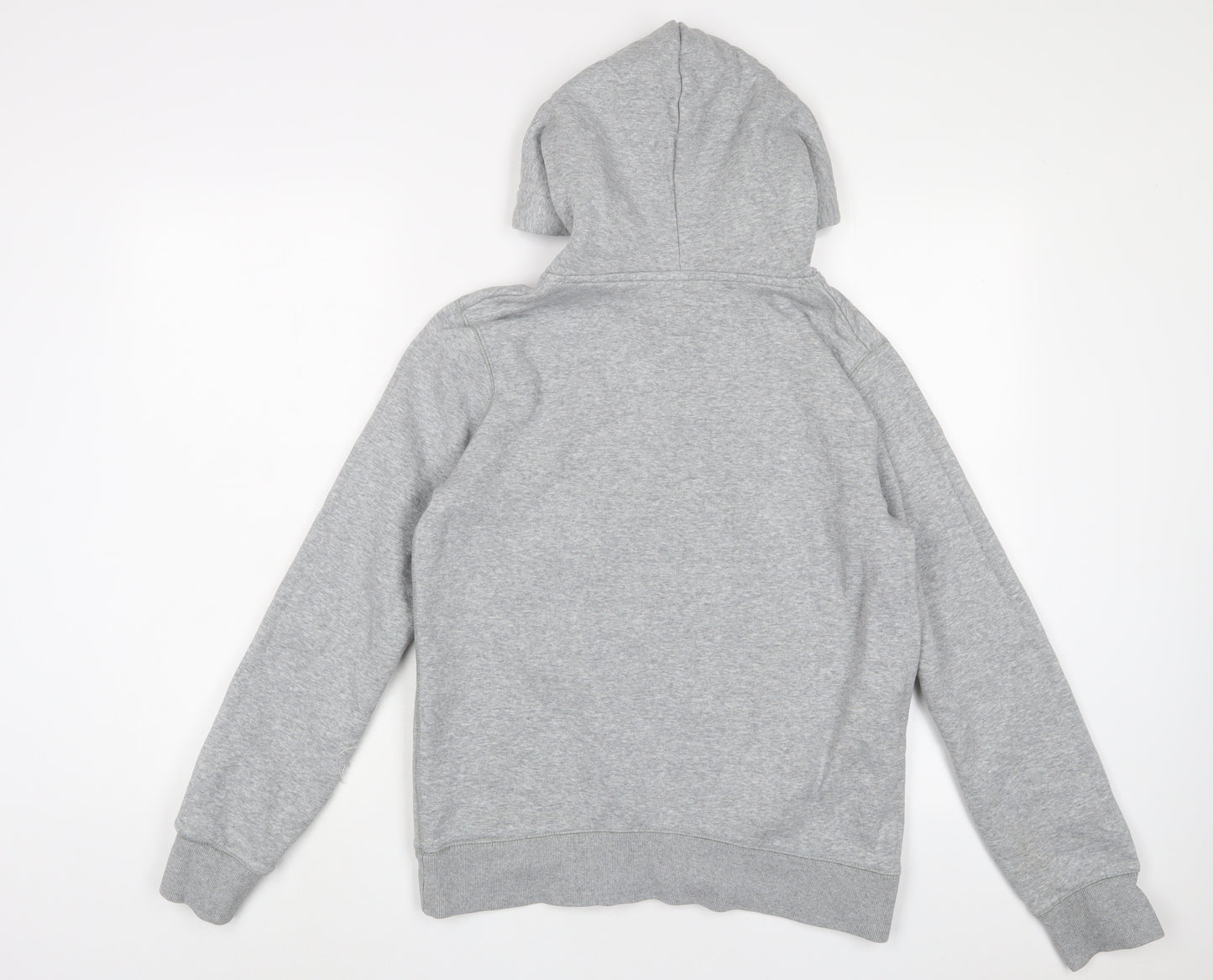 Jack Wills Womens Grey Cotton Pullover Hoodie Size 10 Pullover