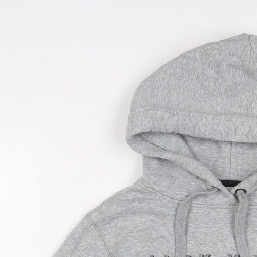 Jack Wills Womens Grey Cotton Pullover Hoodie Size 10 Pullover