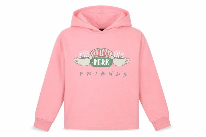 FRIENDS Girls Pink Cotton Pullover Hoodie Size 12-13 Years Pullover