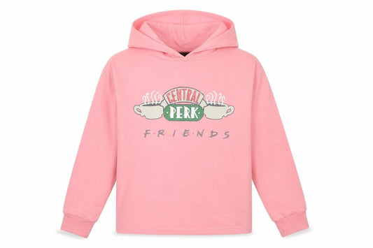 FRIENDS Girls Pink Cotton Pullover Hoodie Size 12-13 Years Pullover