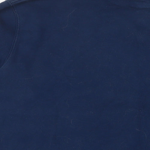 ADCSHOECOUSA Mens Blue Cotton Pullover Sweatshirt Size XL