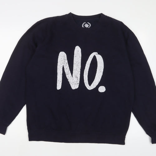 Teepublic Womens Blue Cotton Pullover Sweatshirt Size L Pullover