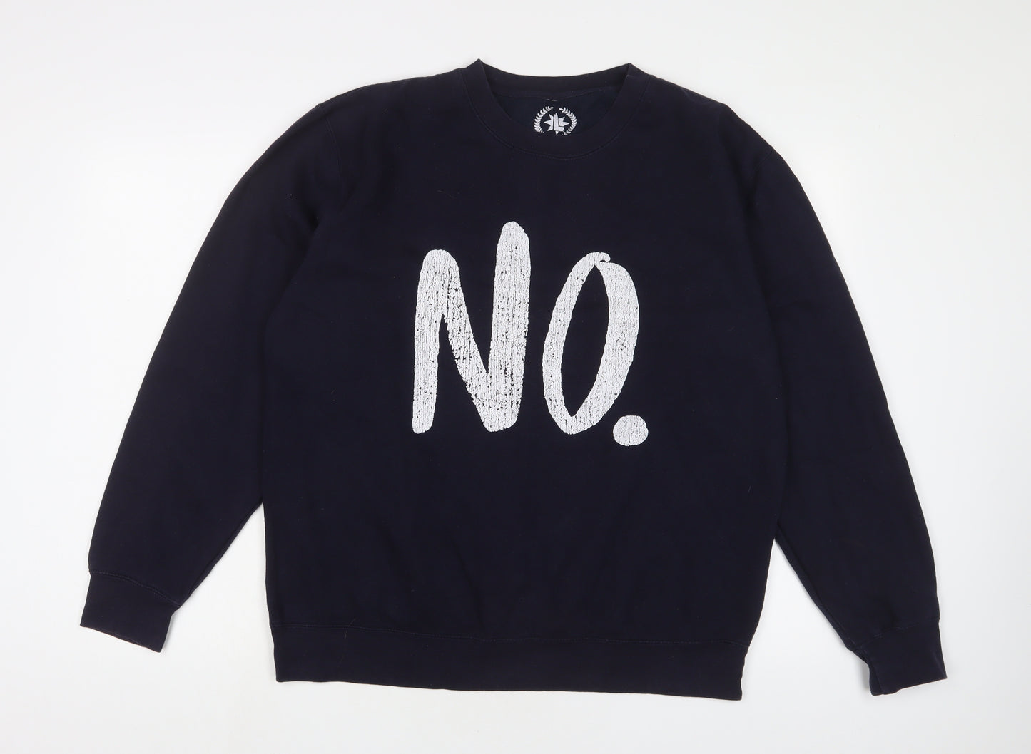 Teepublic Womens Blue Cotton Pullover Sweatshirt Size L Pullover