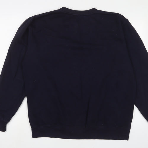 Teepublic Womens Blue Cotton Pullover Sweatshirt Size L Pullover
