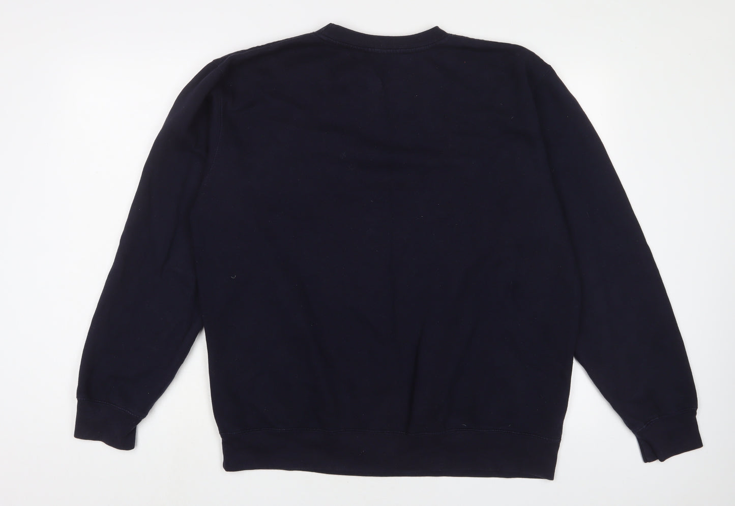 Teepublic Womens Blue Cotton Pullover Sweatshirt Size L Pullover