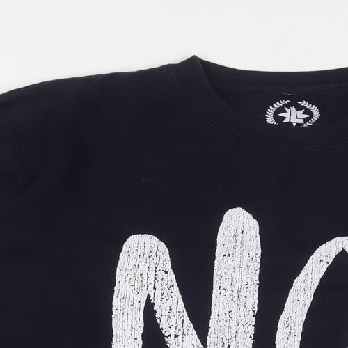 Teepublic Womens Blue Cotton Pullover Sweatshirt Size L Pullover