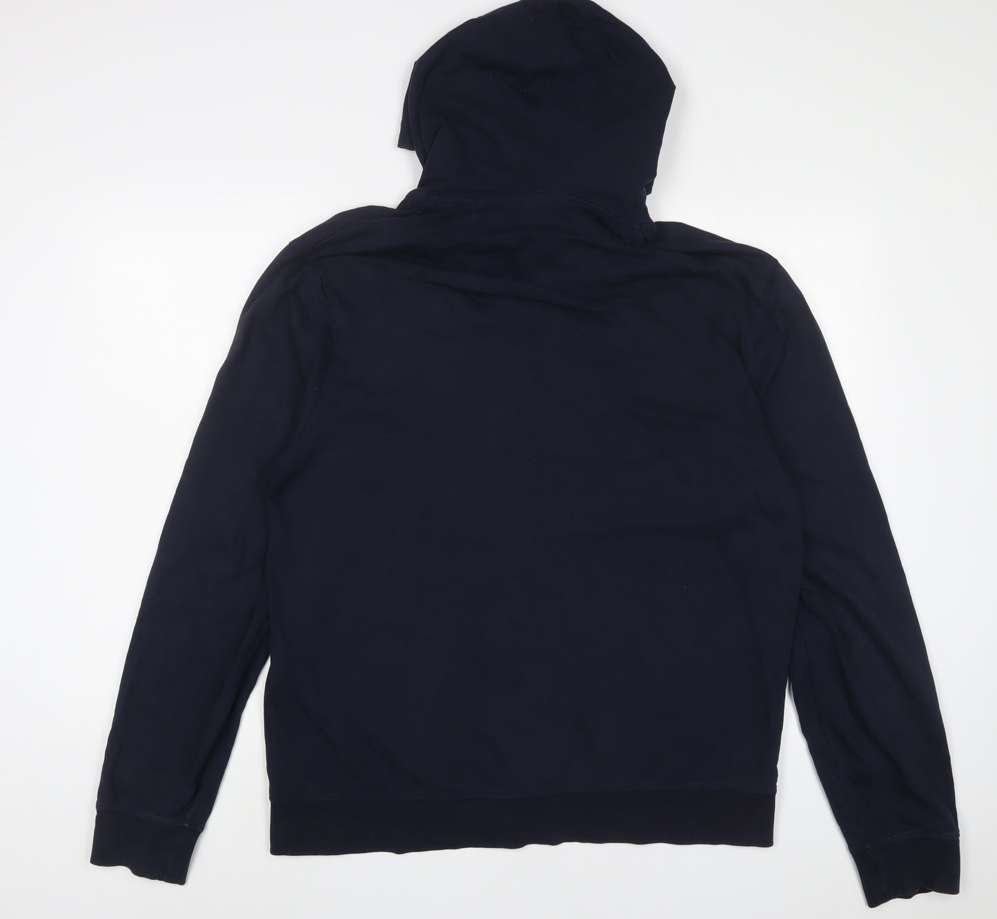 NEXT Mens Blue Cotton Full Zip Hoodie Size XL