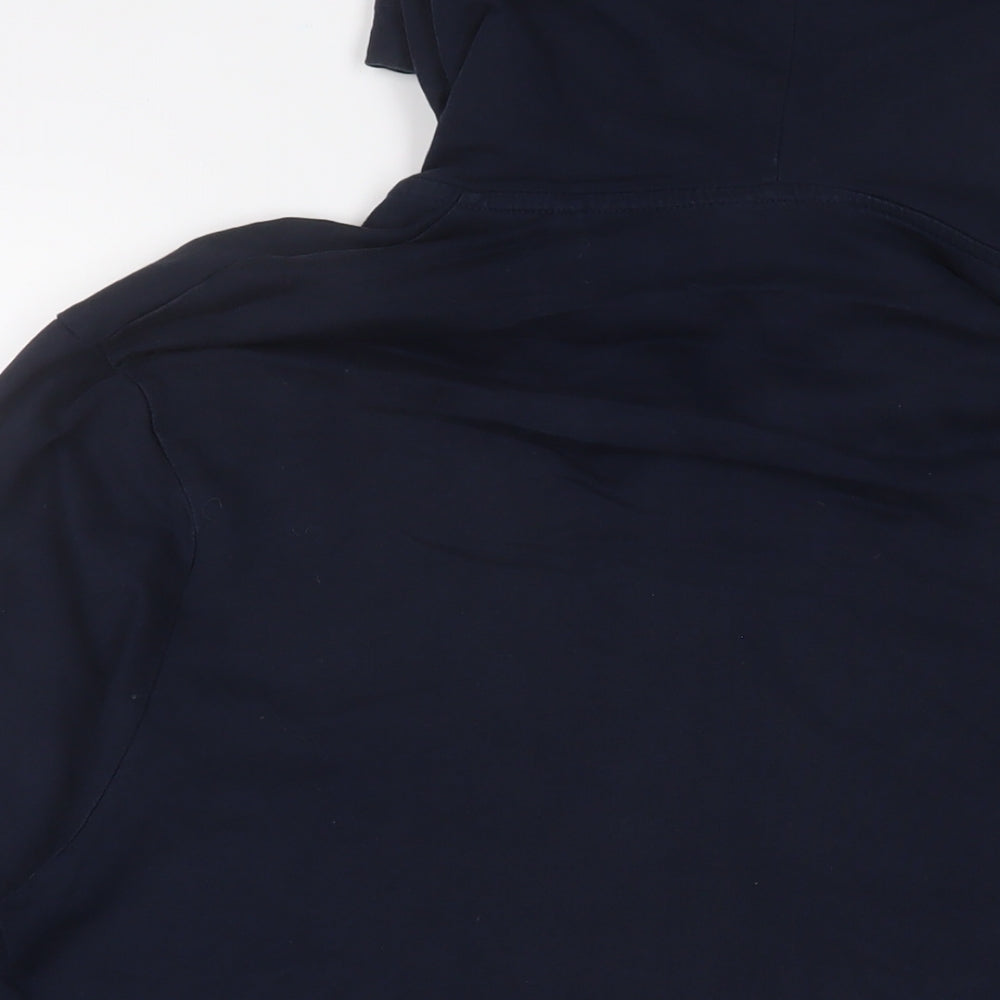 NEXT Mens Blue Cotton Full Zip Hoodie Size XL