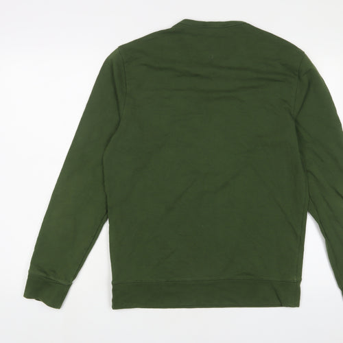 NEXT Mens Green Cotton T-Shirt Size M Crew Neck