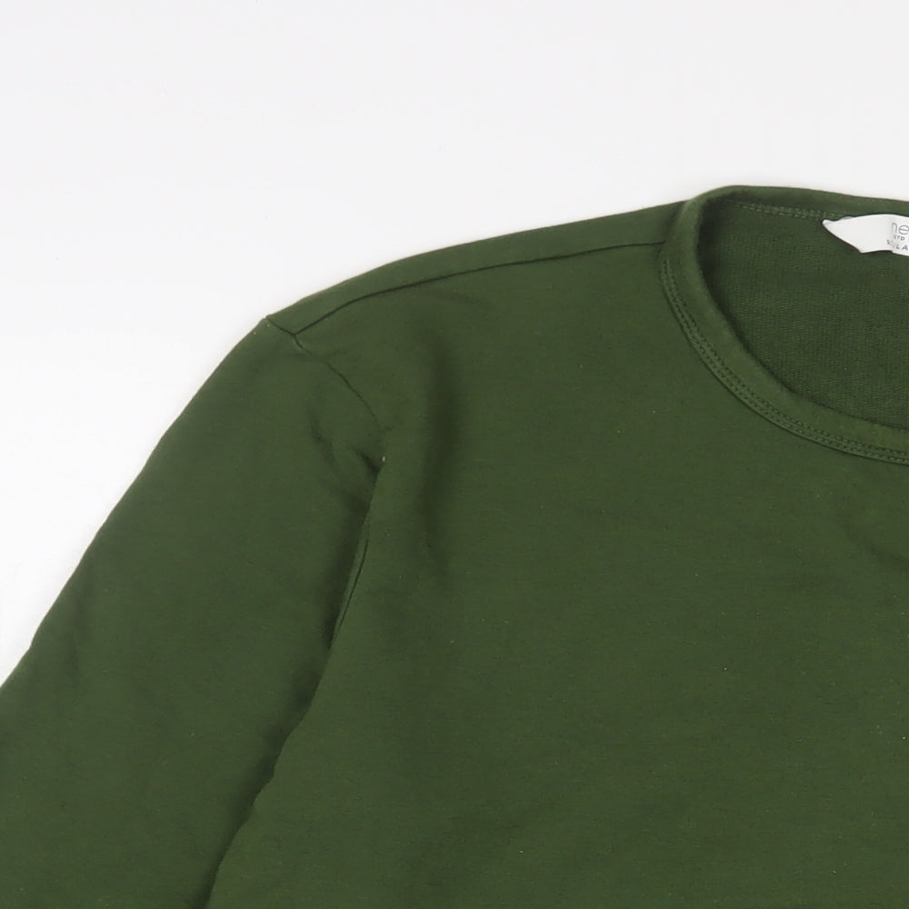 NEXT Mens Green Cotton T-Shirt Size M Crew Neck