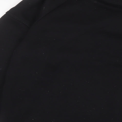 Lonsdale Womens Black Cotton Pullover Sweatshirt Size 14 Pullover